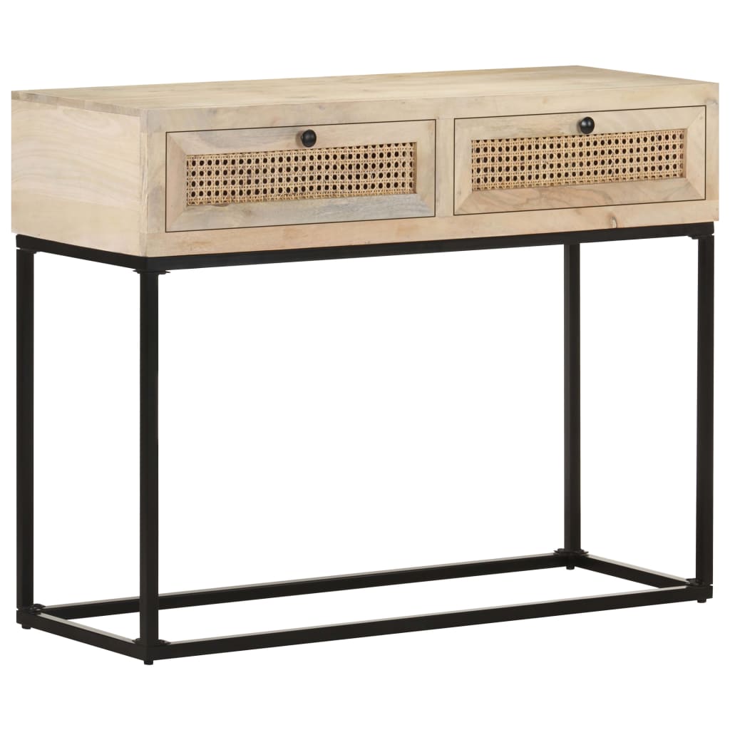 8720286066652_g_en_hd_9 vidaXL Console Table 100x35x76 cm Solid Mango Wood and Natural Cane - Image 11