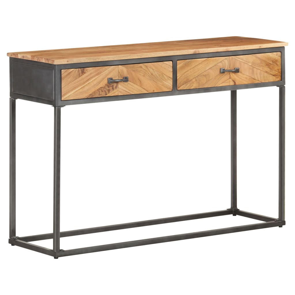 8720286066805_g_en_hd_7 vidaXL Console Table 110x35x75 cm Solid Acacia Wood - Image 9