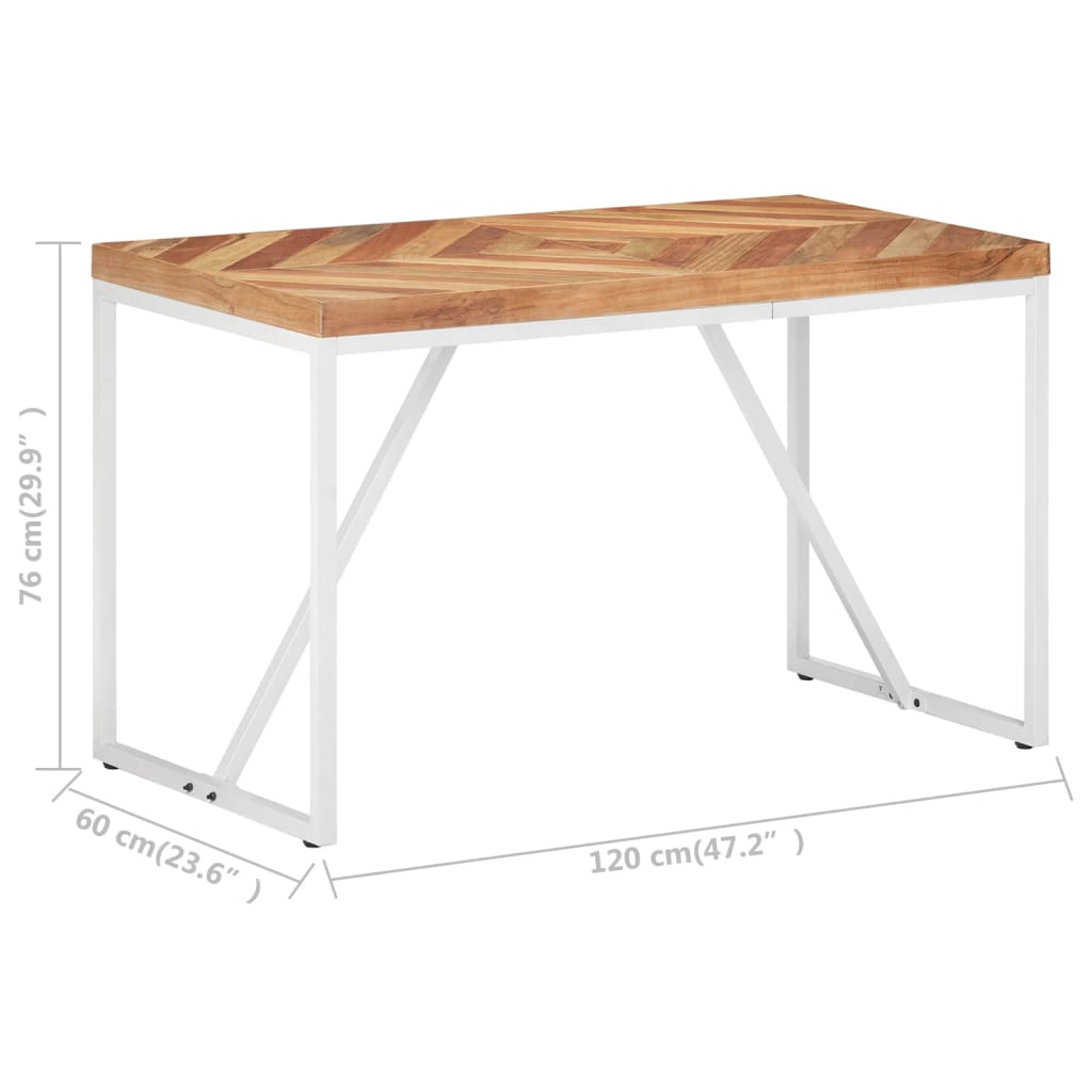 8720286068113_g_en_hd_6 vidaXL Dining Table 120x60x76 cm Solid Acacia and Mango Wood - Image 7