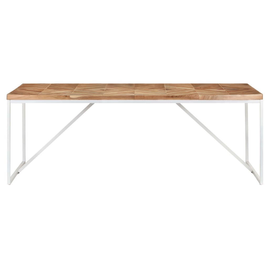 8720286068199_g_en_hd_1 vidaXL Dining Table 200x90x76 cm Solid Acacia and Mango Wood - Image 2