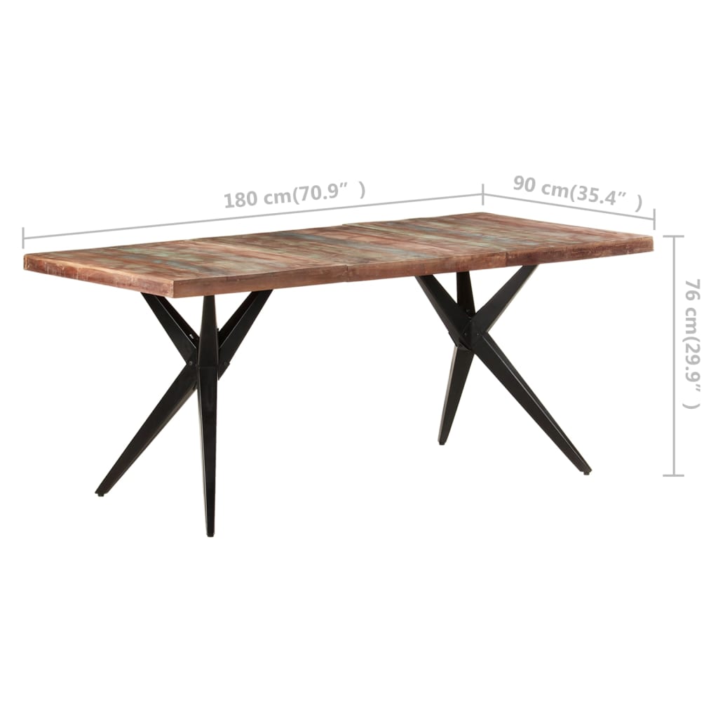 8720286068366_g_en_hd_5 vidaXL Dining Table 180x90x76 cm Solid Reclaimed Wood - Image 6