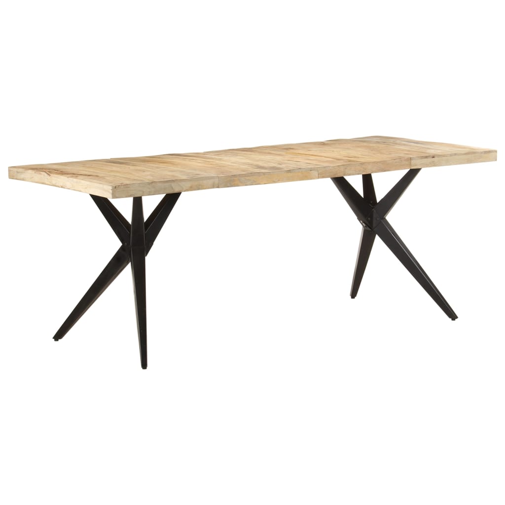 8720286068380_g_en_hd_6 vidaXL Dining Table 200x90x76 cm Rough Mango Wood - Image 7