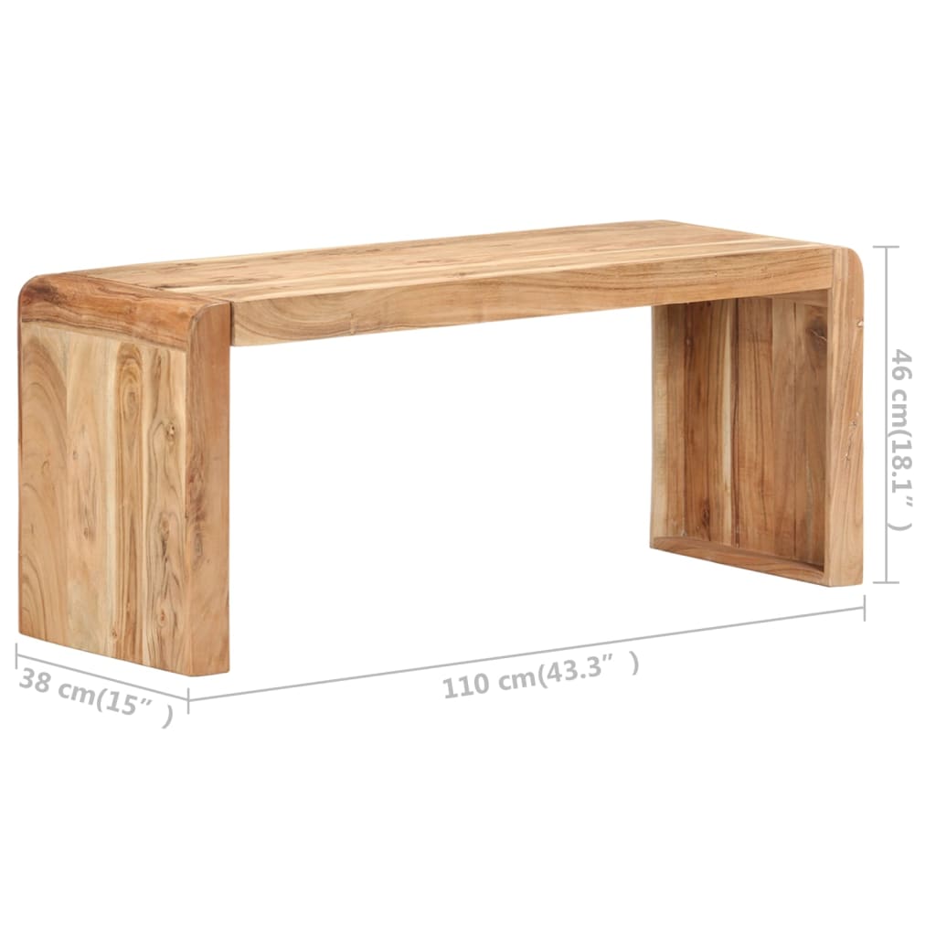 8720286068502_g_en_hd_6 vidaXL Bench 110x38x46 cm Solid Acacia Wood - Image 7