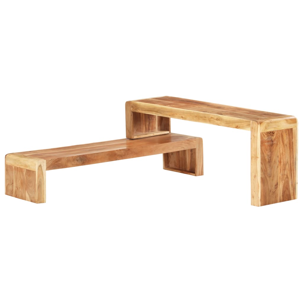 8720286068557_g_en_hd_1 vidaXL 2 Piece TV Cabinet Solid Acacia Wood - Image 2