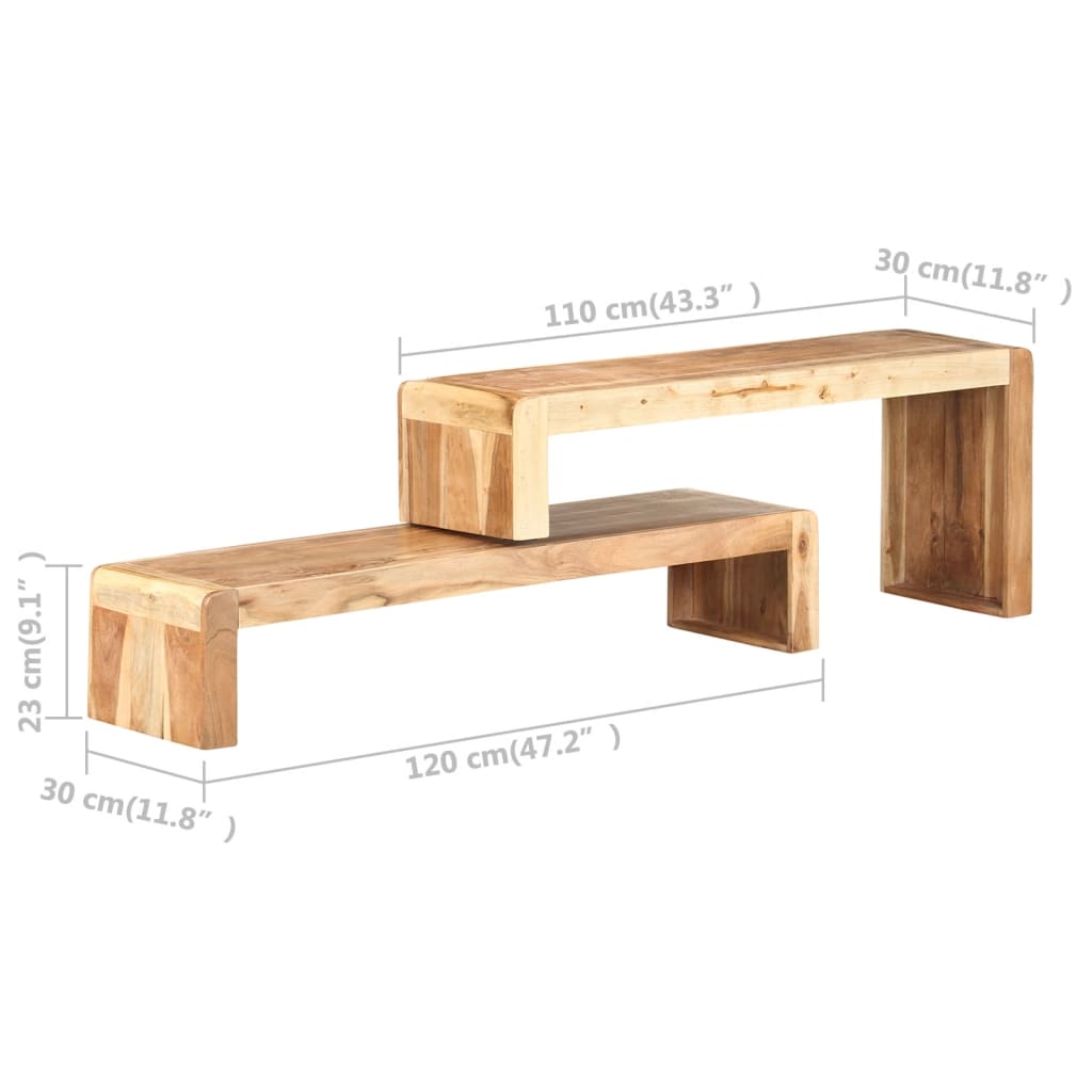 8720286068557_g_en_hd_8 vidaXL 2 Piece TV Cabinet Solid Acacia Wood - Image 10