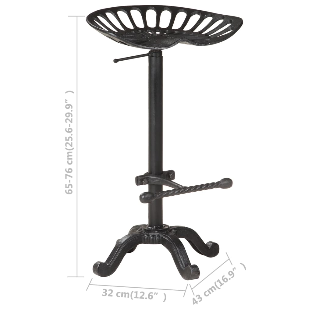 8720286068670_g_en_hd_6 vidaXL Bar Stool Black Cast Iron - Image 7