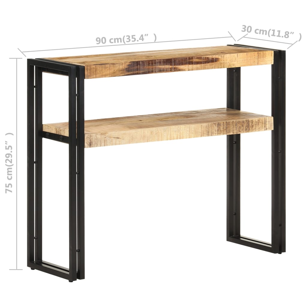 8720286069196_g_en_hd_4 vidaXL Console Table 90x30x75 cm Rough Mango Wood - Image 6