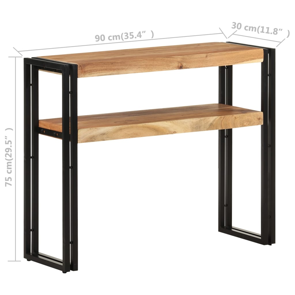 8720286069202_g_en_hd_4 vidaXL Console Table 90x30x75 cm Solid Acacia Wood - Image 6