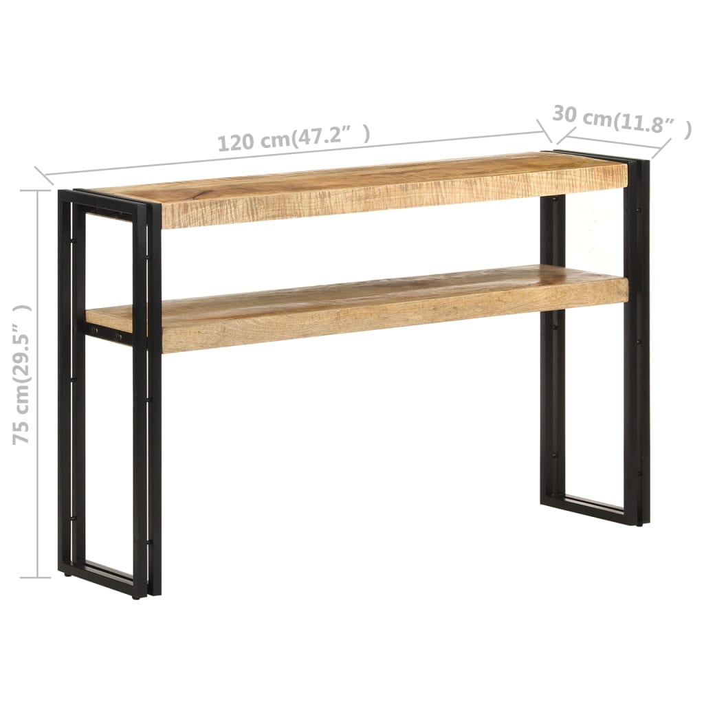 8720286069226_g_en_hd_4 vidaXL Console Table 120x30x75 cm Rough Mango Wood - Image 6