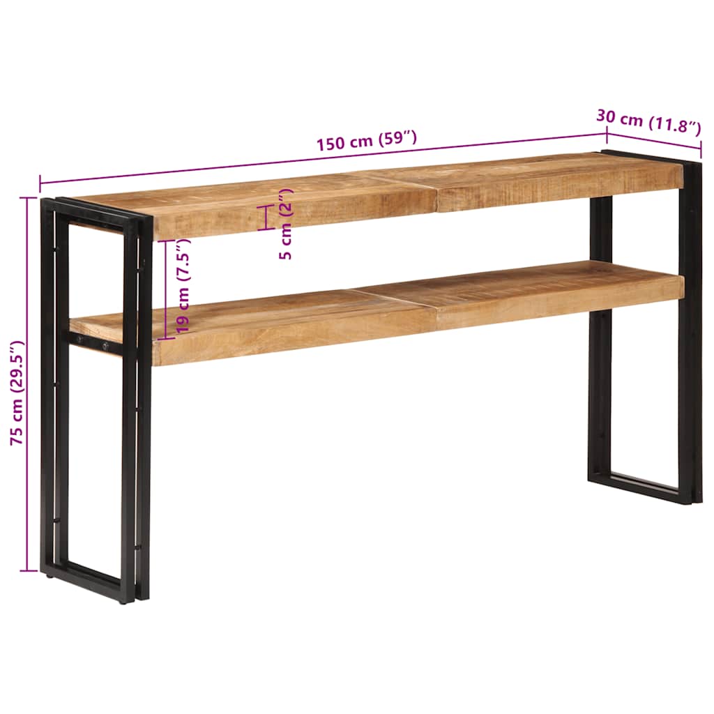8720286069257_g_en_hd_8 vidaXL Console Table 150x30x75 cm Rough Mango Wood - Image 10