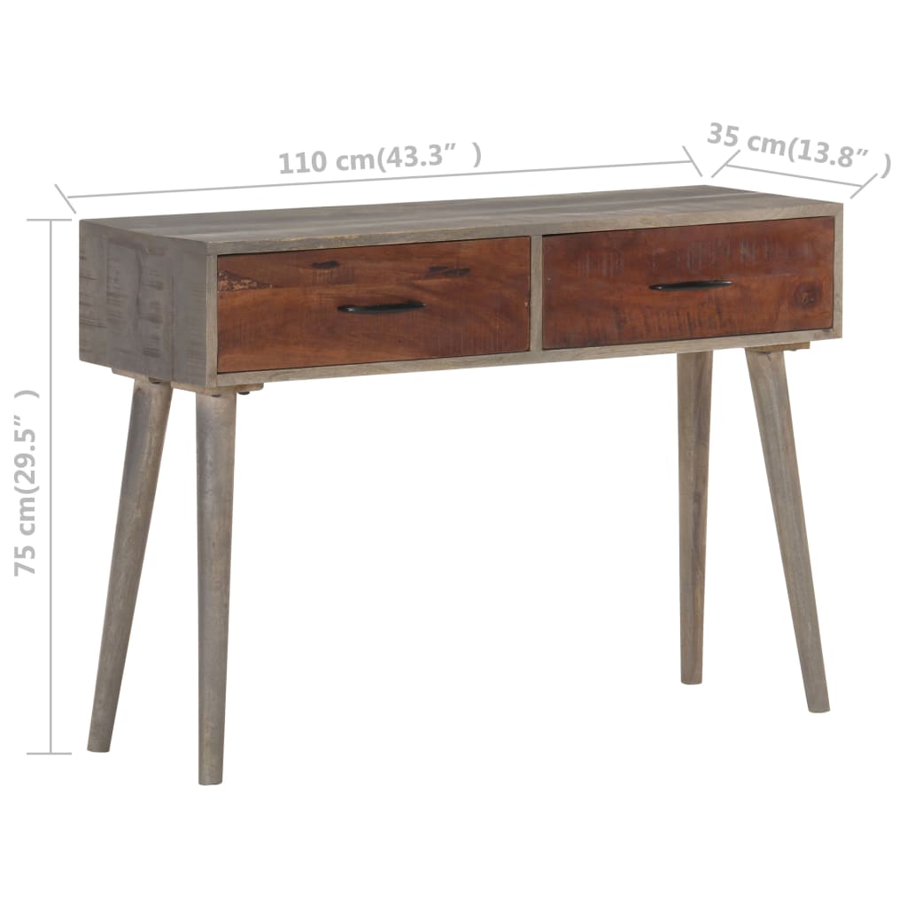 8720286069479_g_en_hd_5 vidaXL Console Table Grey 110x35x75 cm Solid Rough Mango Wood - Image 7