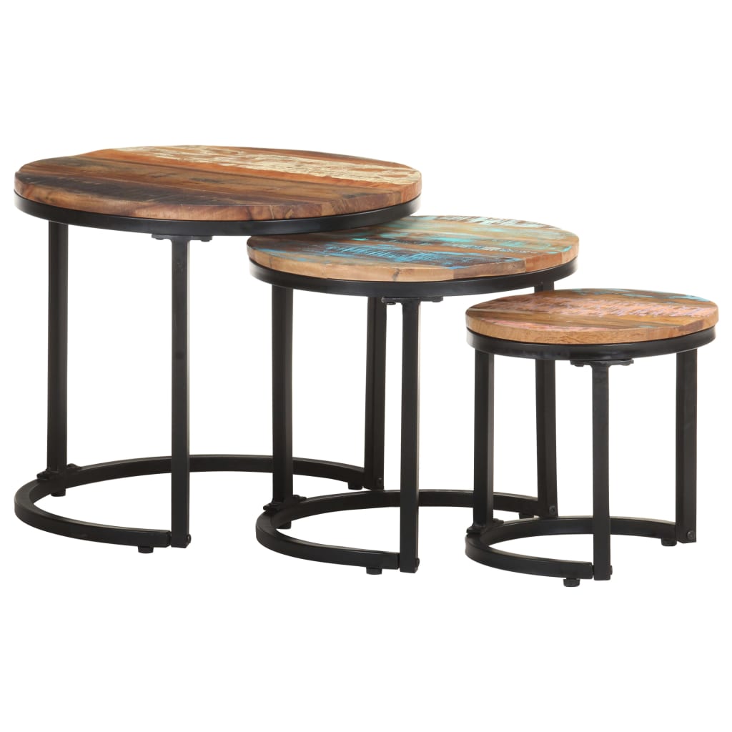 8720286069882_g_en_hd_10 vidaXL Side Tables 3 pcs Solid Reclaimed Wood - Image 11