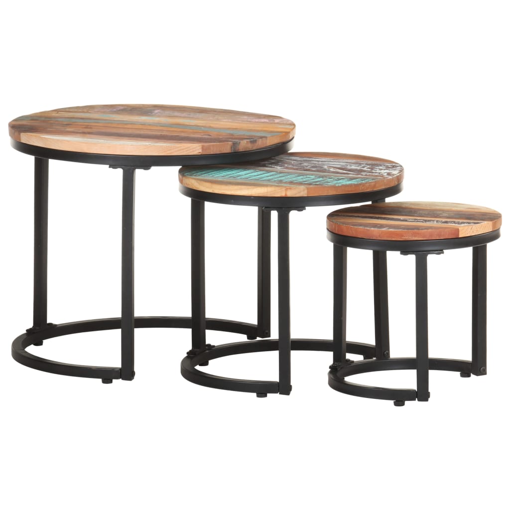 8720286069882_g_en_hd_8 vidaXL Side Tables 3 pcs Solid Reclaimed Wood - Image 9