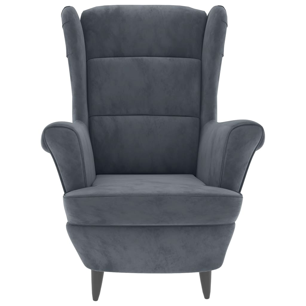 8720286072219_g_en_hd_1 vidaXL Armchair Dark Grey Velvet - Image 3