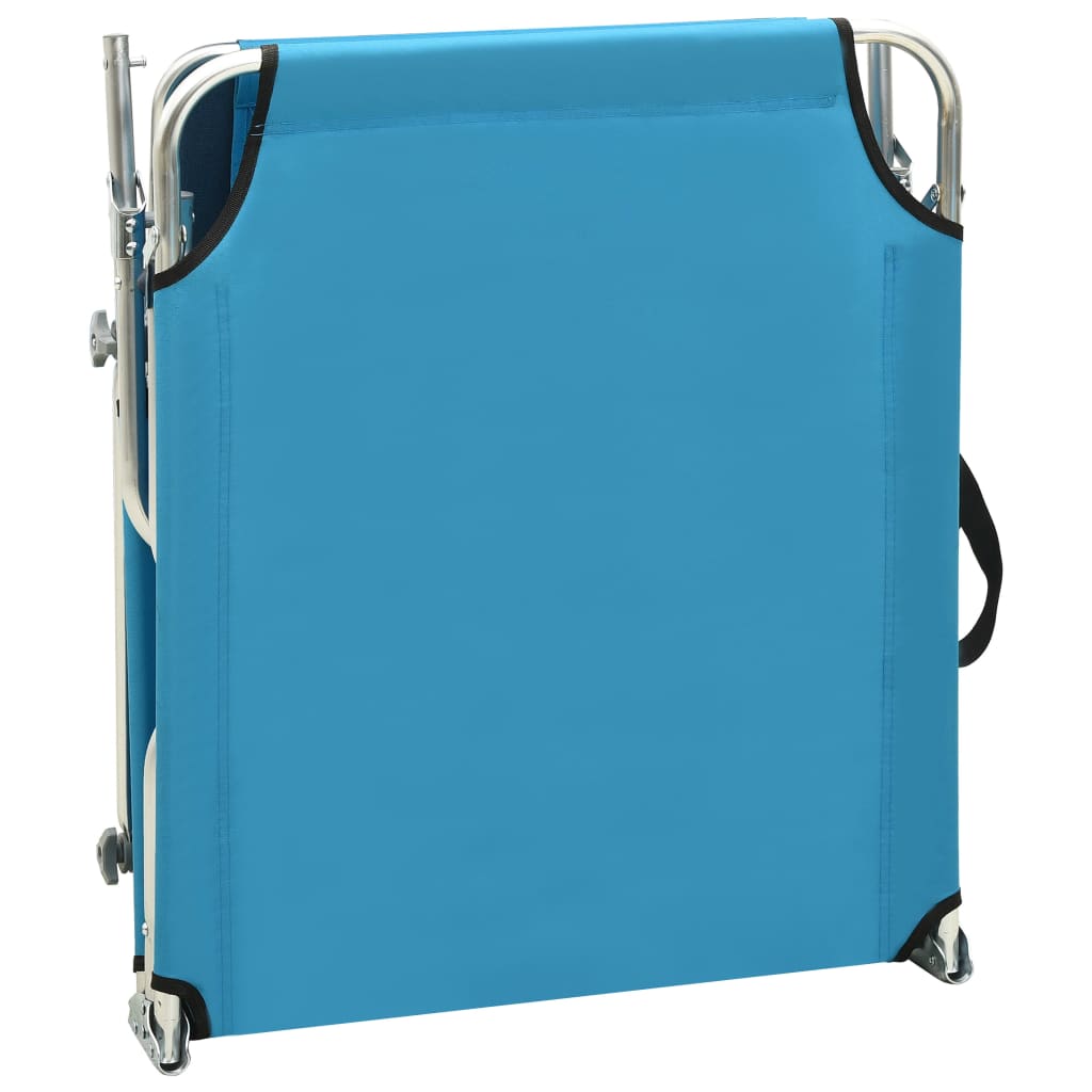 8720286072769_g_en_hd_5 vidaXL Folding Sun Lounger with Canopy Steel Turquoise and Blue - Image 6