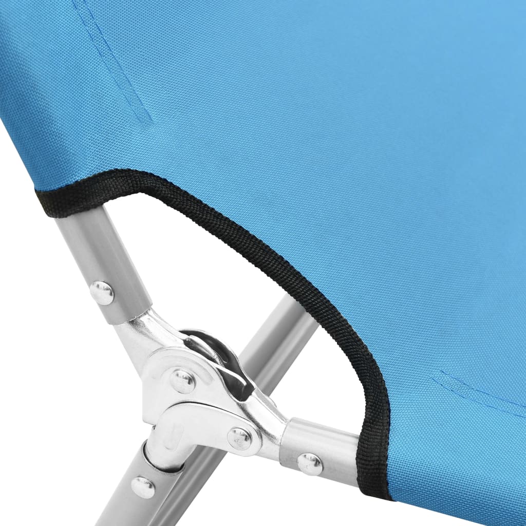 8720286072790_g_en_hd_5 vidaXL Folding Sun Lounger Steel and Fabric Turquoise Blue - Image 6