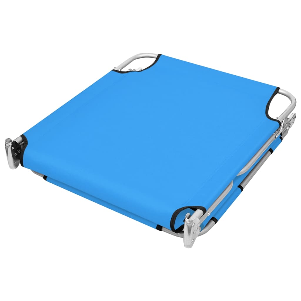 8720286072820_g_en_hd_3 vidaXL Folding Sun Lounger with Head Cushion Steel Turqoise Blue - Image 4