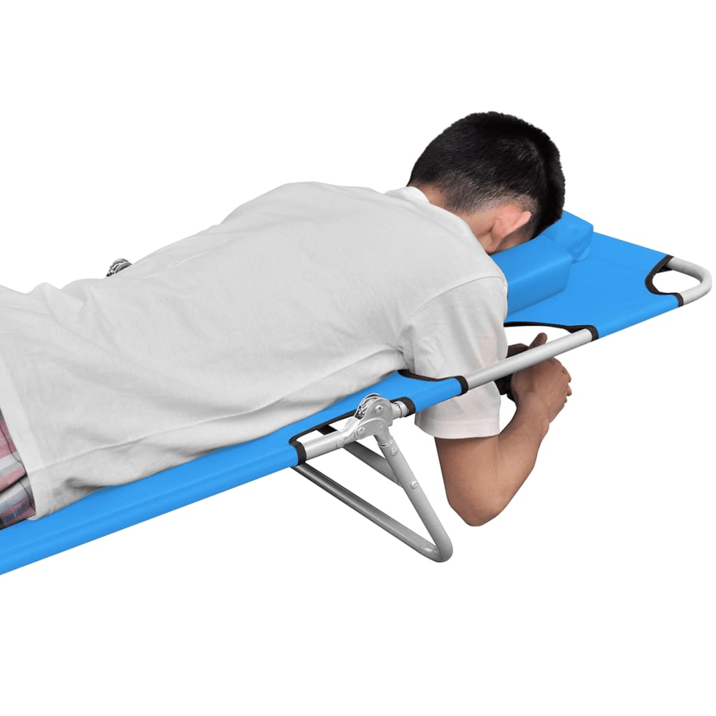 8720286072820_g_en_hd_4 vidaXL Folding Sun Lounger with Head Cushion Steel Turqoise Blue - Image 5
