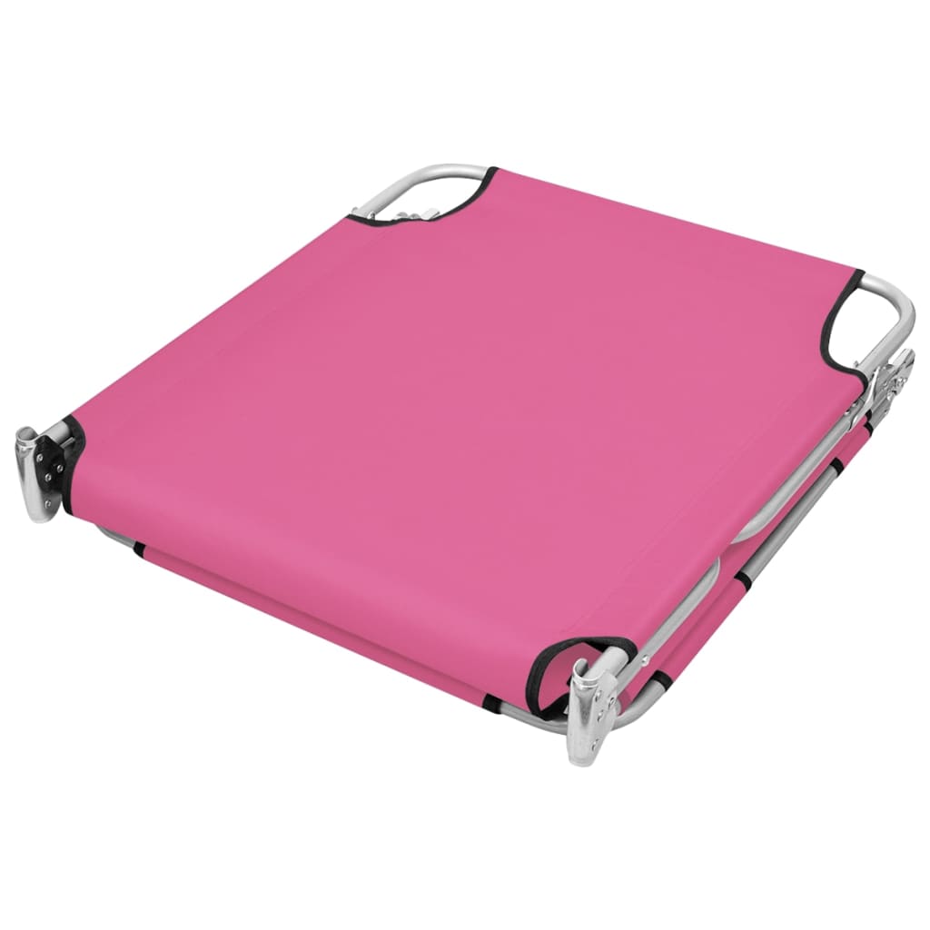8720286072837_g_en_hd_3 vidaXL Folding Sun Lounger with Head Cushion Steel Magento Pink - Image 4