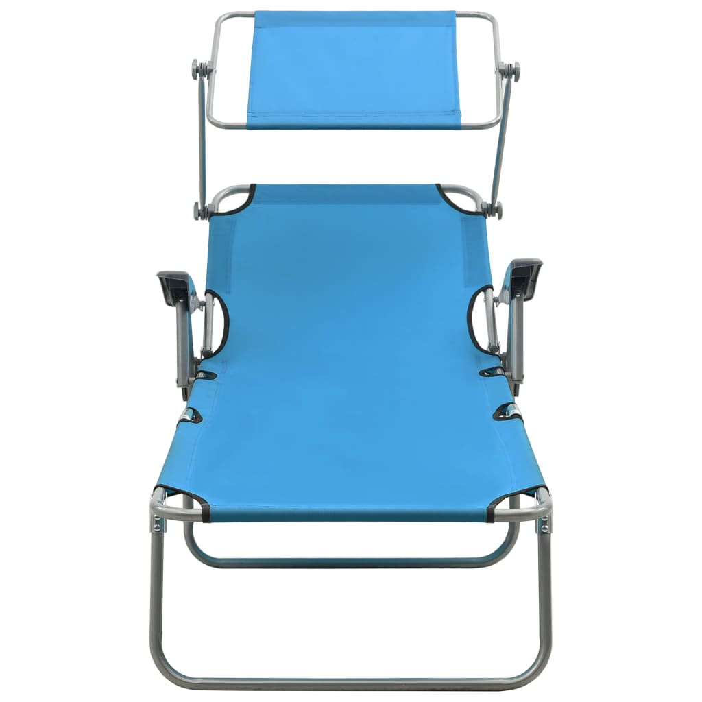 8720286072868_g_en_hd_1 vidaXL Sun Lounger with Canopy Steel Blue - Image 2