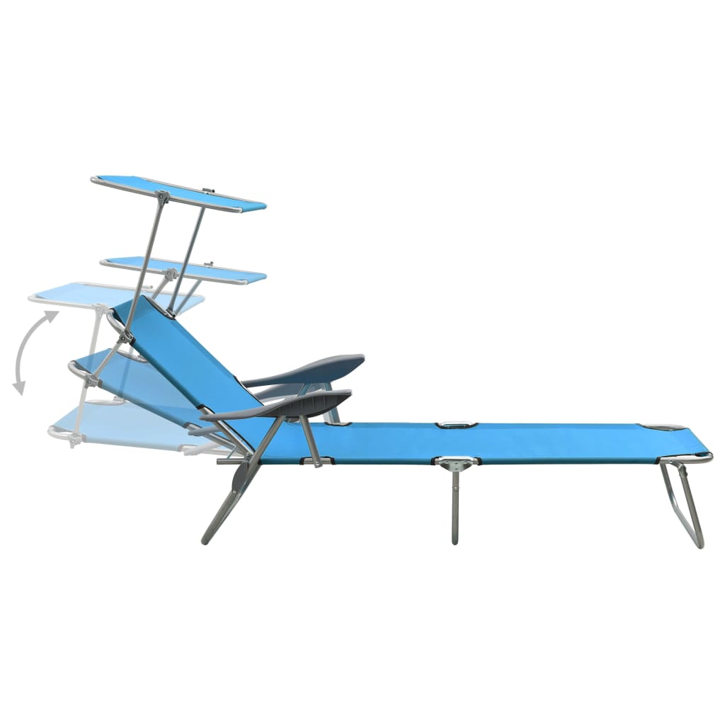 8720286072868_g_en_hd_3 vidaXL Sun Lounger with Canopy Steel Blue - Image 4