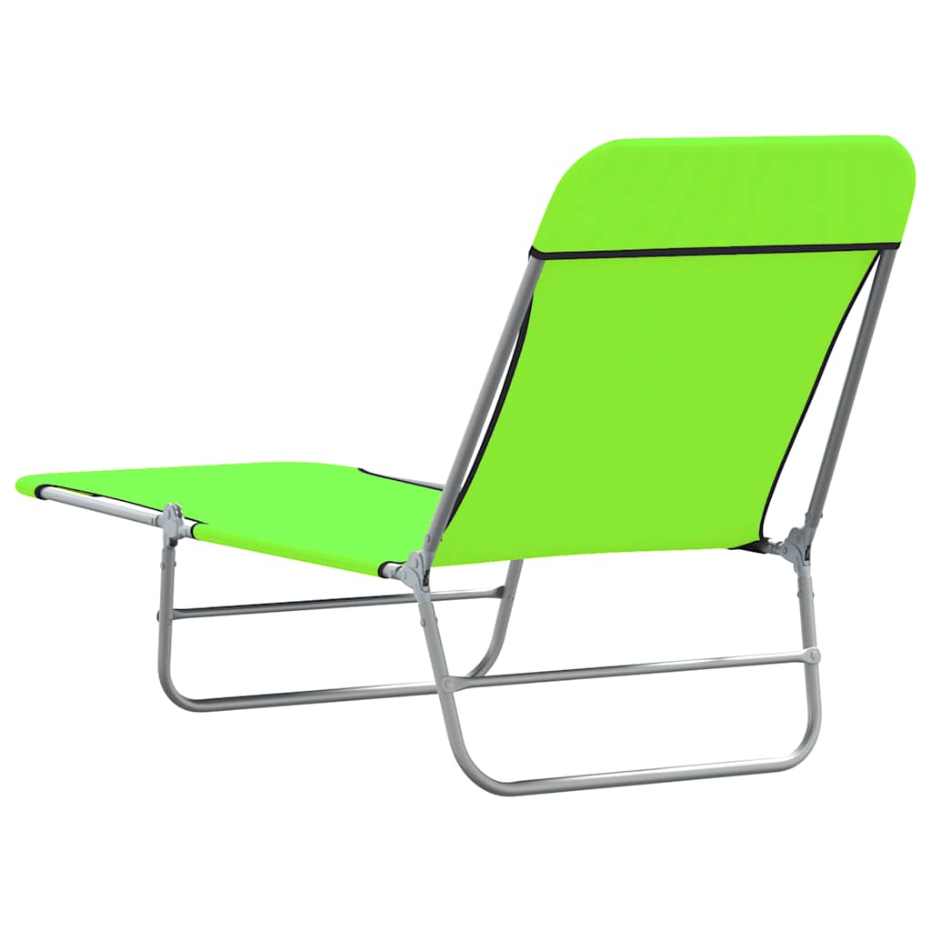 8720286072936_g_en_hd_4 vidaXL Folding Sun Loungers 2 pcs Steel and Fabric Green - Image 5