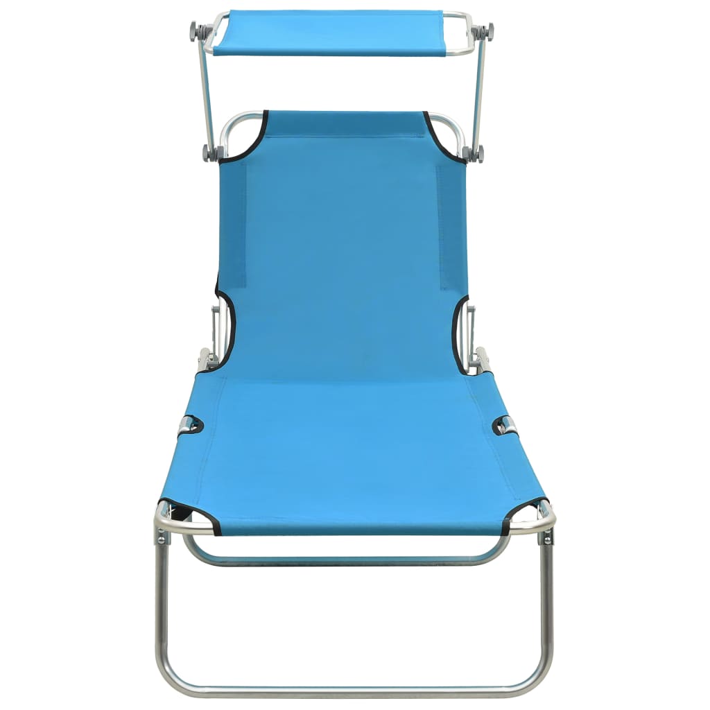 8720286073124_g_en_hd_2 vidaXL Folding Sun Lounger with Canopy Blue Aluminium - Image 3