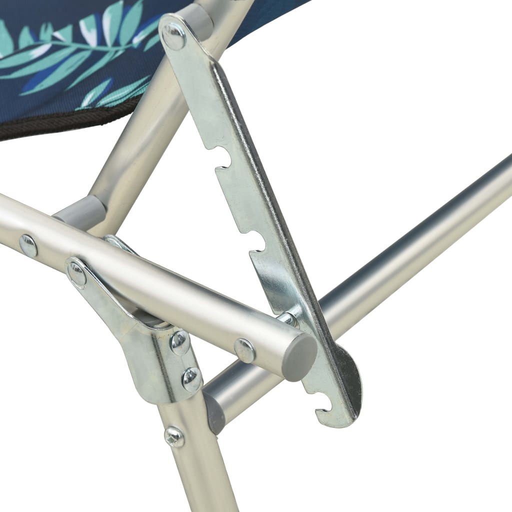 8720286073148_g_en_hd_4 vidaXL Folding Sun Lounger with Canopy Leaf Print Aluminium - Image 5