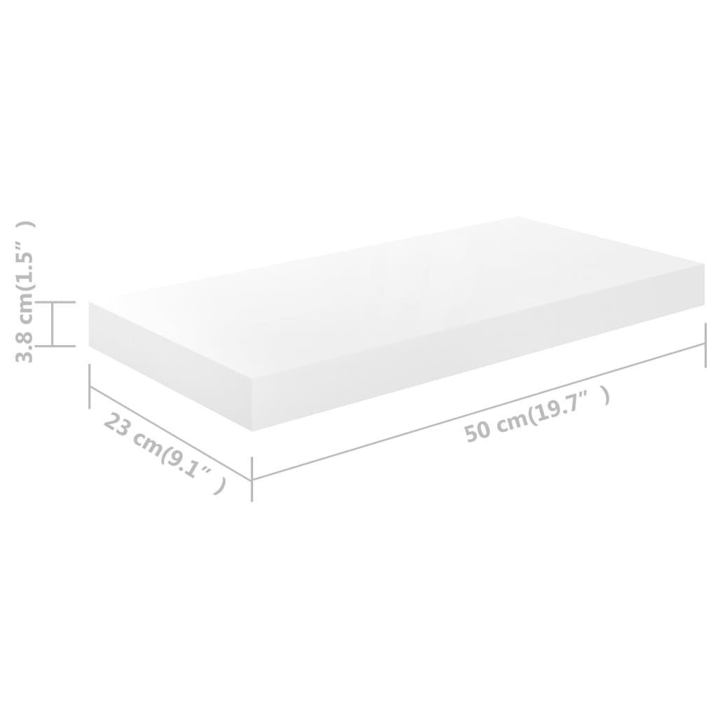8720286073766_g_en_hd_5 vidaXL Floating Wall Shelf High Gloss White 50x23x3.8 cm MDF - Image 7