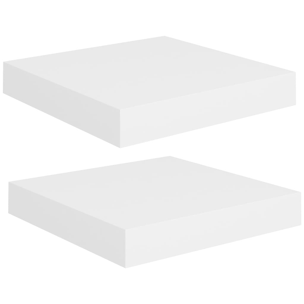 8720286074343_a_en_hd_1 vidaXL Floating Wall Shelves 2 pcs White 23x23.5x3.8 cm MDF - Image 2