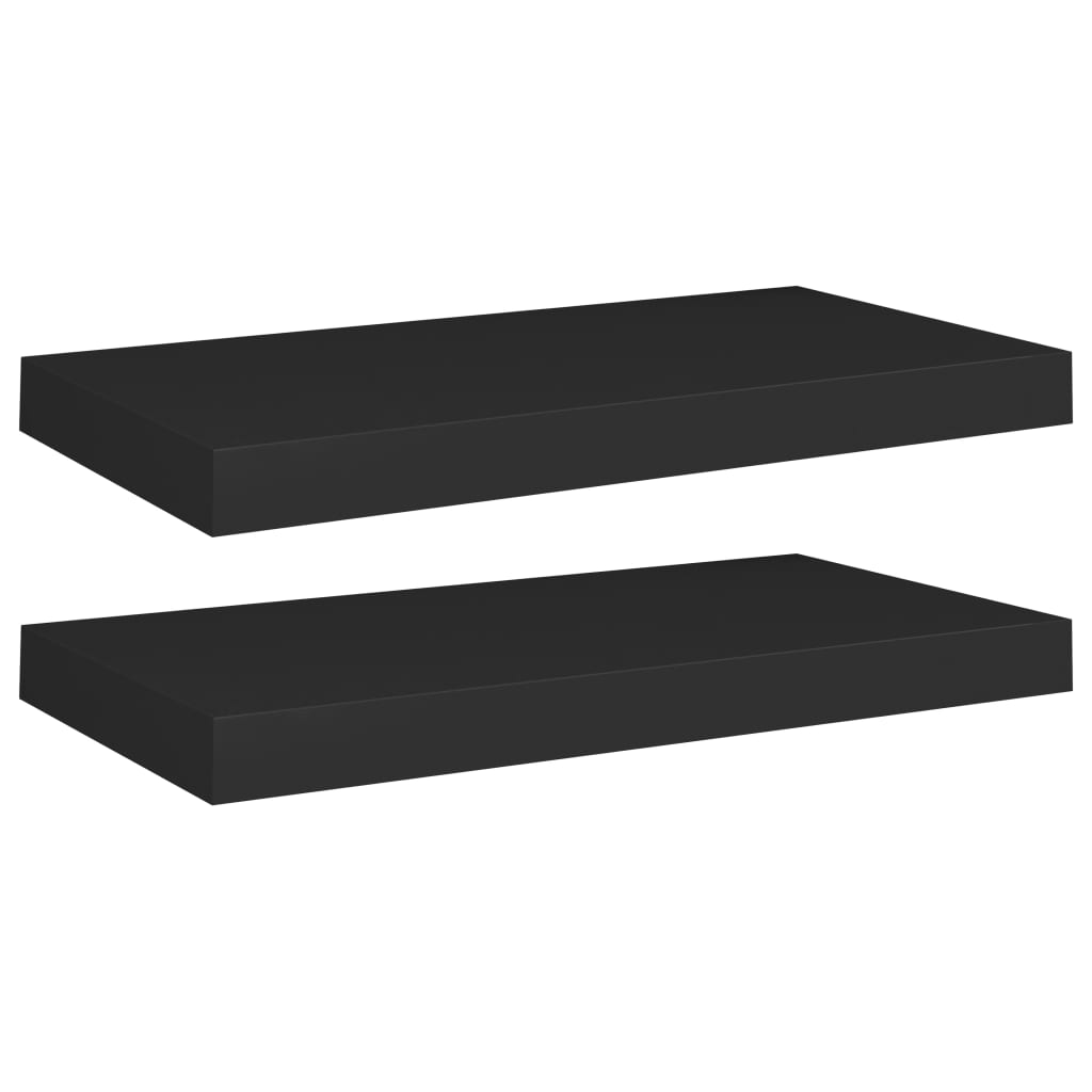 8720286074619_a_en_hd_1 vidaXL Floating Wall Shelves 2 pcs Black 50x23x3.8 cm MDF - Image 2