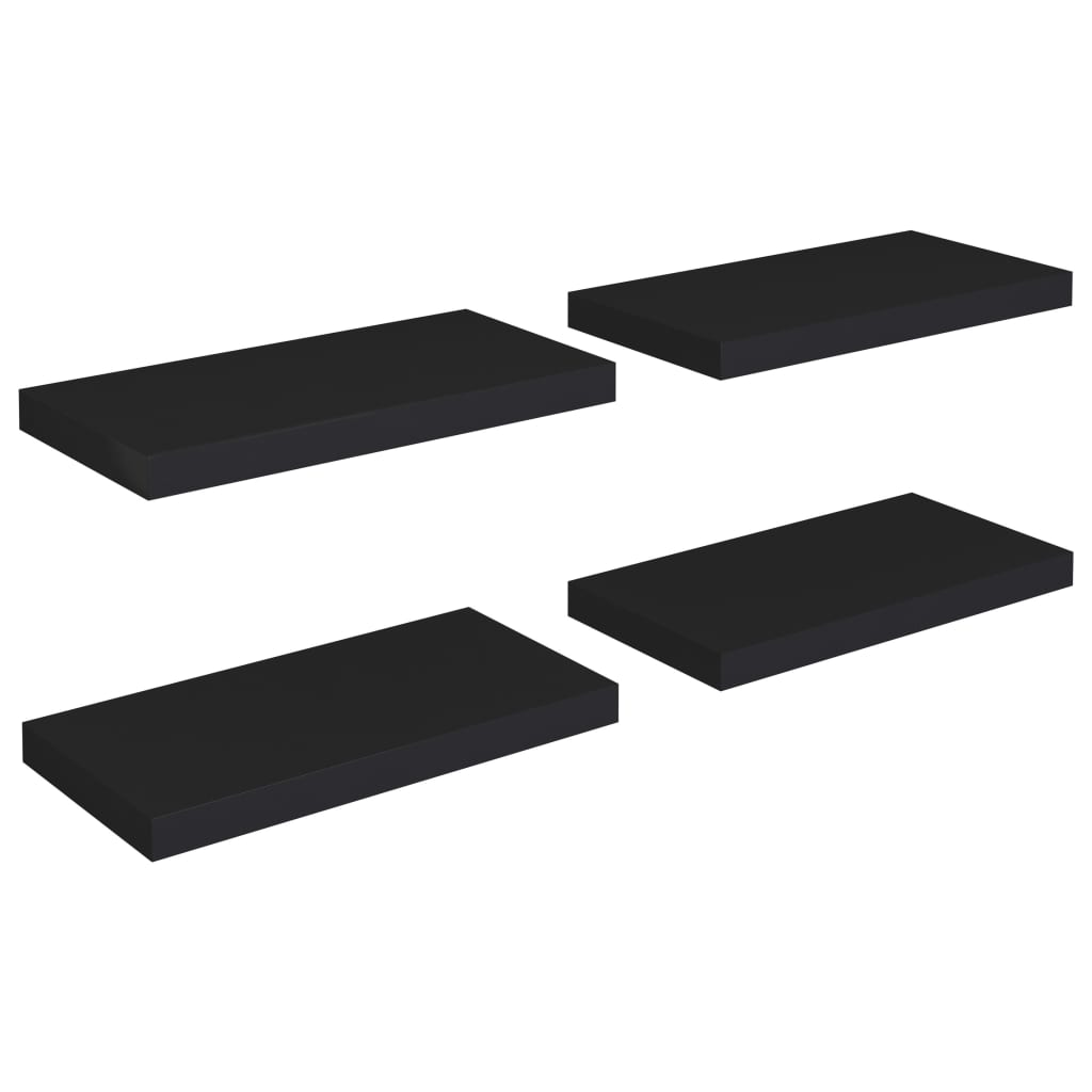 8720286074626_a_en_hd_1 vidaXL Floating Wall Shelves 4 pcs Black 50x23x3.8 cm MDF - Image 2