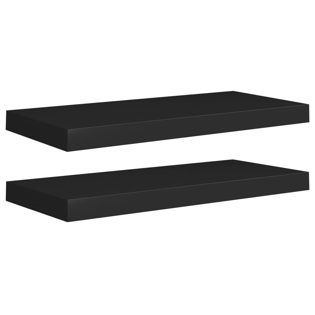 8720286074640_a_en_hd_1 vidaXL Floating Wall Shelves 2 pcs Black 60x23.5x3.8 cm MDF - Image 2
