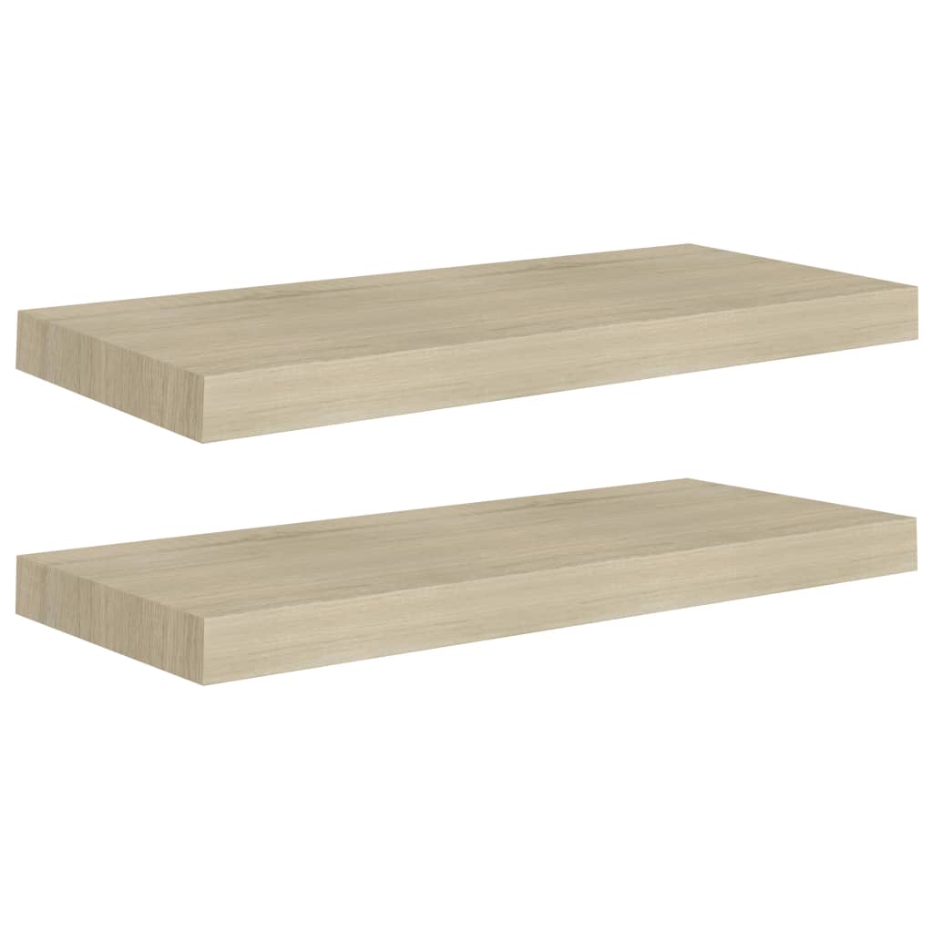 8720286075067_a_en_hd_1 vidaXL Floating Wall Shelves 2 pcs Oak 60x23.5x3.8 cm MDF - Image 2