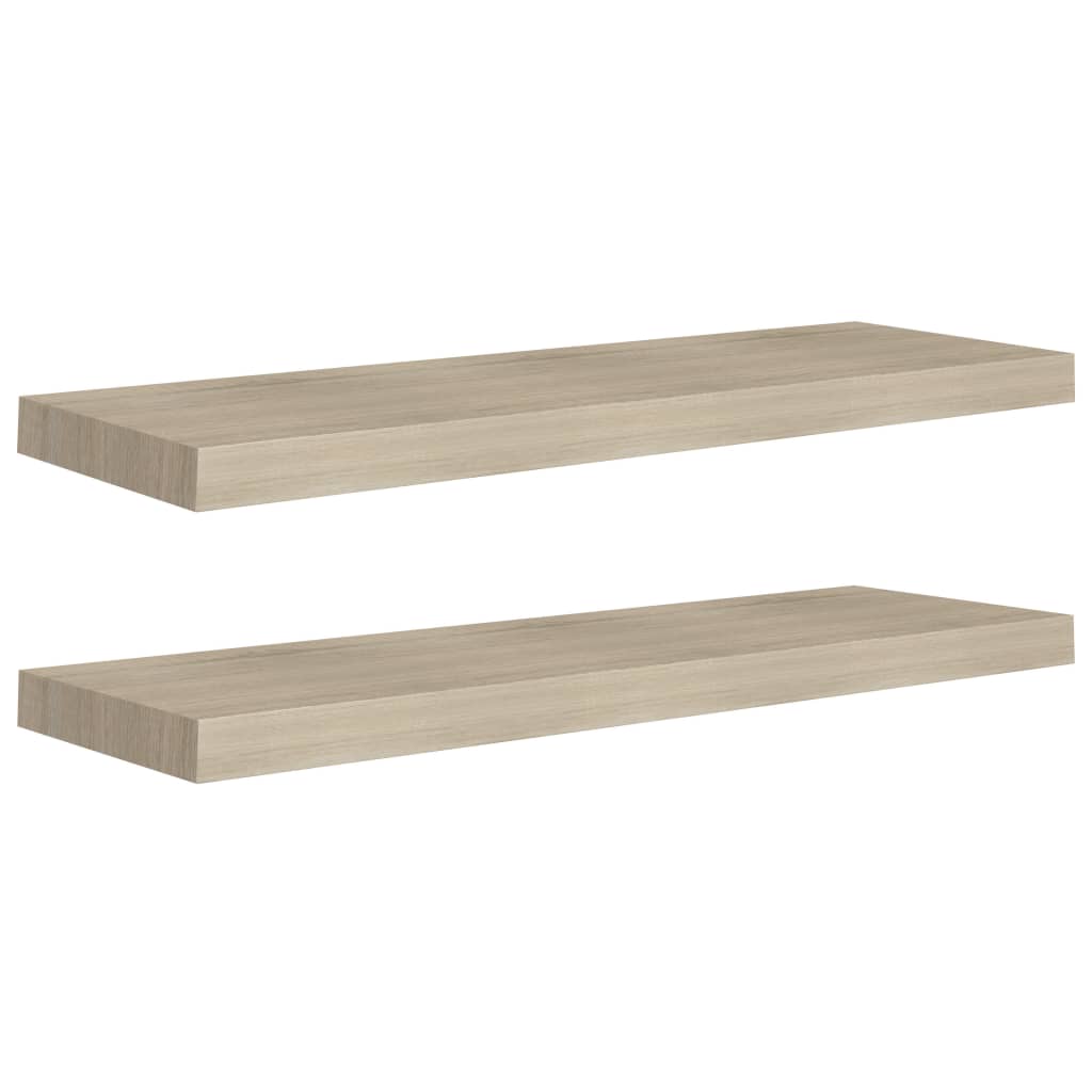 8720286075098_a_en_hd_1 vidaXL Floating Wall Shelves 2 pcs Oak 80x23.5x3.8 cm MDF - Image 2