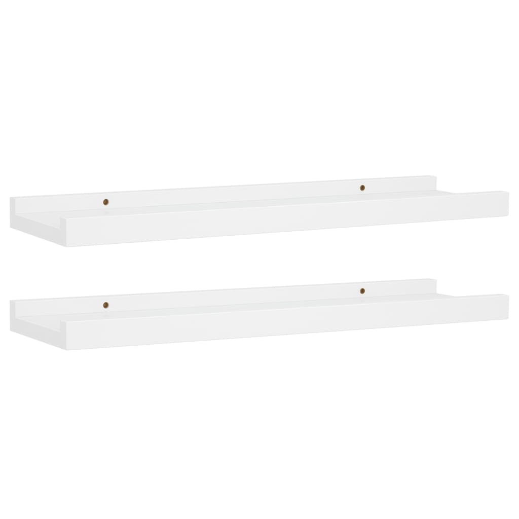 8720286075593_a_en_hd_1 vidaXL Picture Frame Ledge Shelves 2 pcs White 40x9x3 cm MDF - Image 2