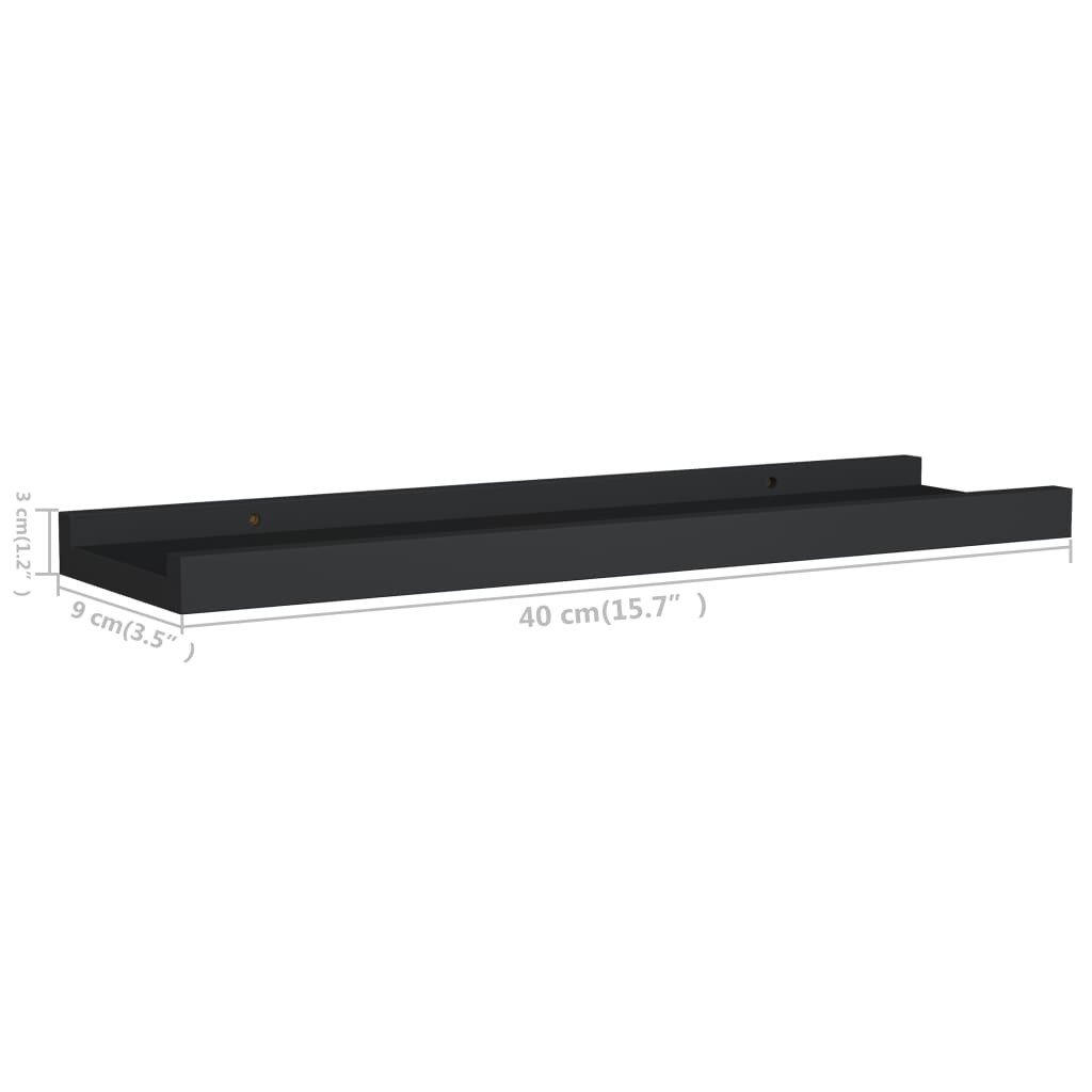 8720286075623_g_en_hd_6 vidaXL Picture Frame Ledge Shelves 2 pcs Black 40x9x3 cm MDF - Image 8