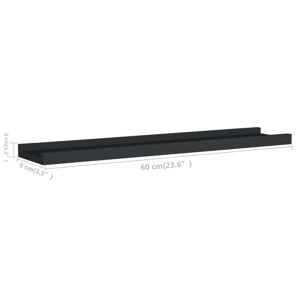 8720286075630_g_en_hd_6 vidaXL Picture Frame Ledge Shelves 2 pcs Black 60x9x3 cm MDF - Image 8