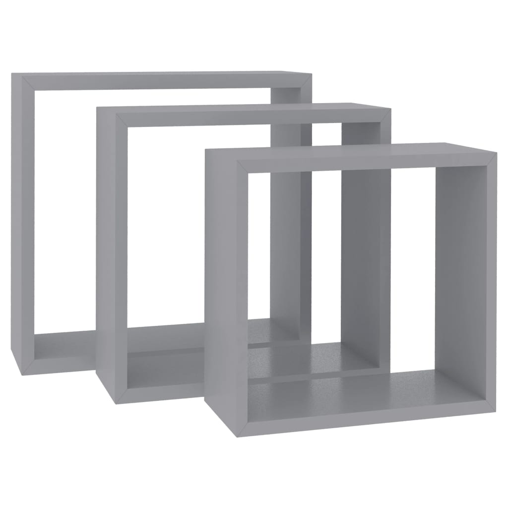 8720286075821_g_en_hd_1 vidaXL Wall Cube Shelves 3 pcs Grey MDF - Image 3