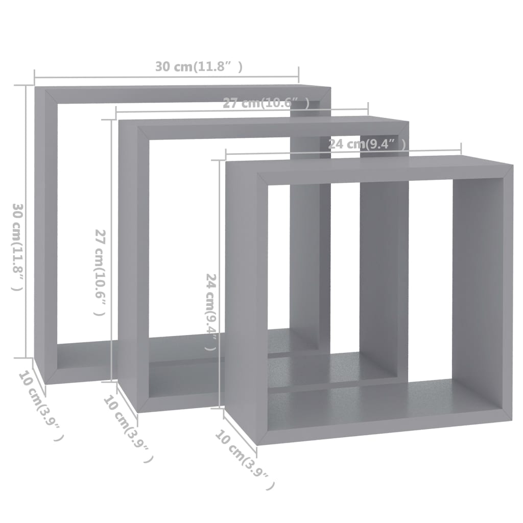 8720286075821_g_en_hd_9 vidaXL Wall Cube Shelves 3 pcs Grey MDF - Image 11
