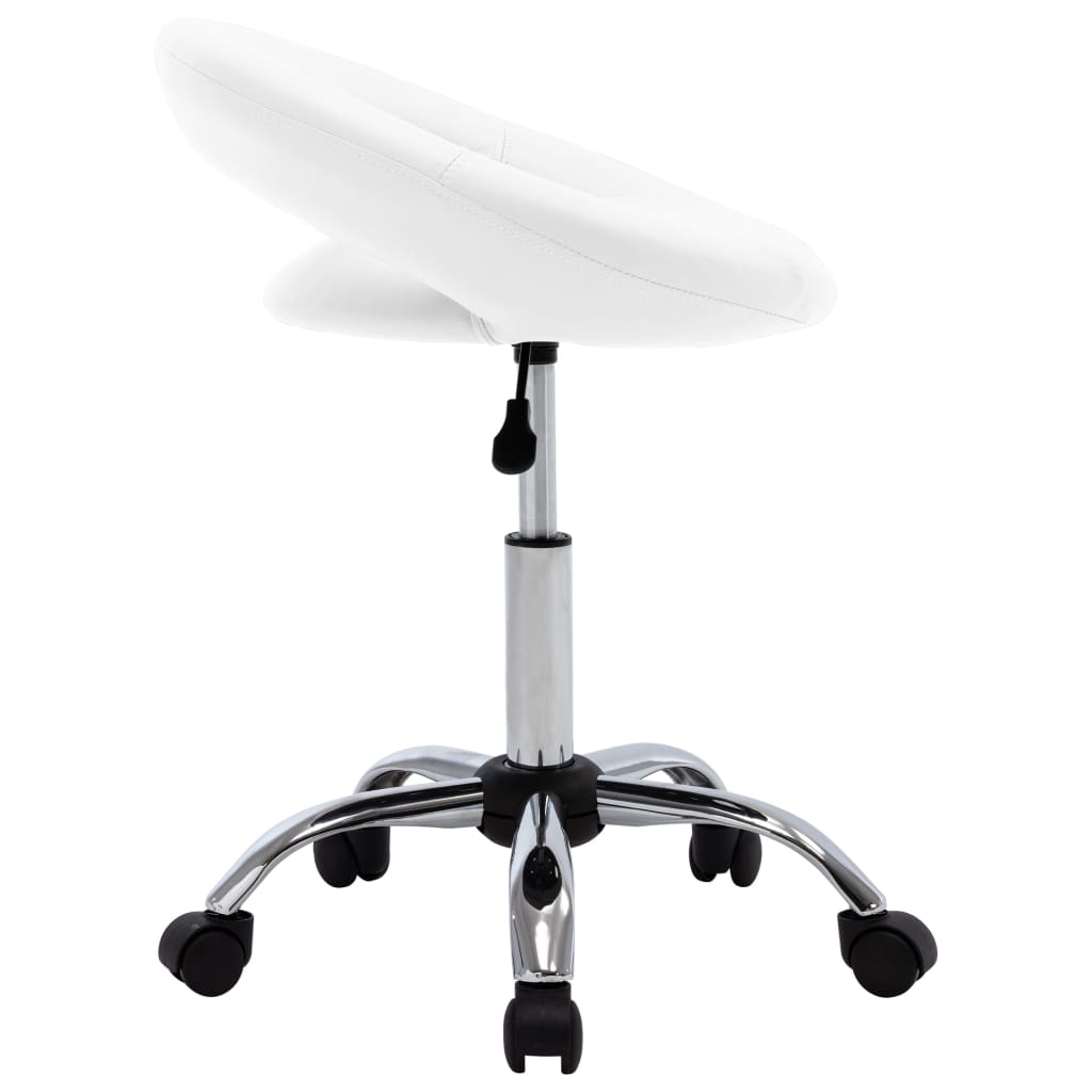 8720286081235_g_en_hd_2 vidaXL Rolling Work Chair White Faux Leather - Image 3