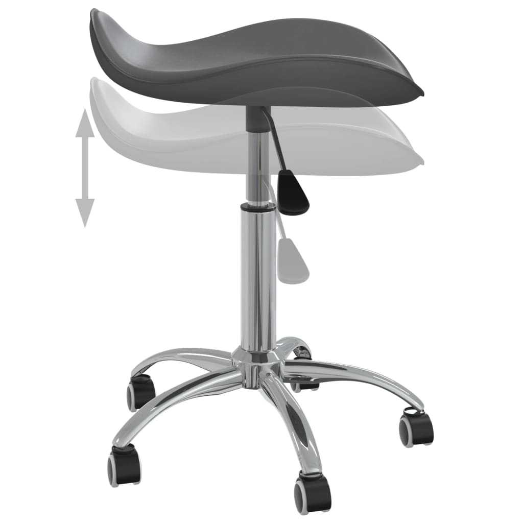 8720286081488_g_en_hd_4 vidaXL Salon Spa Stool Grey Faux Leather - Image 5