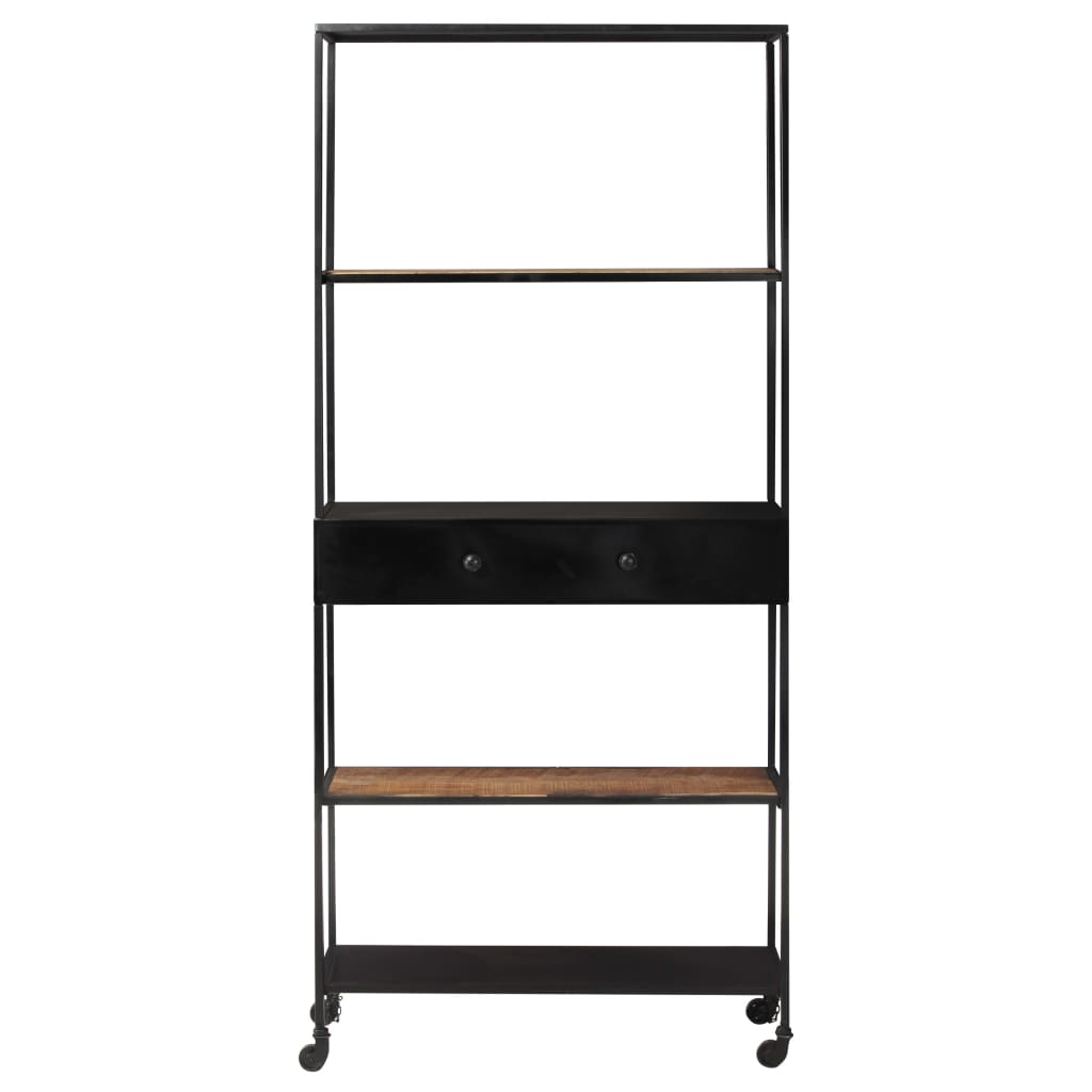 8720286082409_g_en_hd_2 vidaXL Book Cabinet 80x35x180 cm Rough Mango Wood & Iron - Image 4
