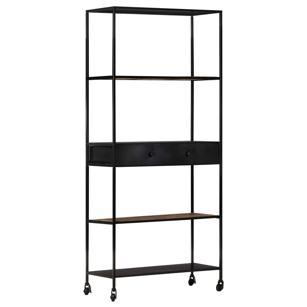 8720286082409_g_en_hd_7 vidaXL Book Cabinet 80x35x180 cm Rough Mango Wood & Iron - Image 9