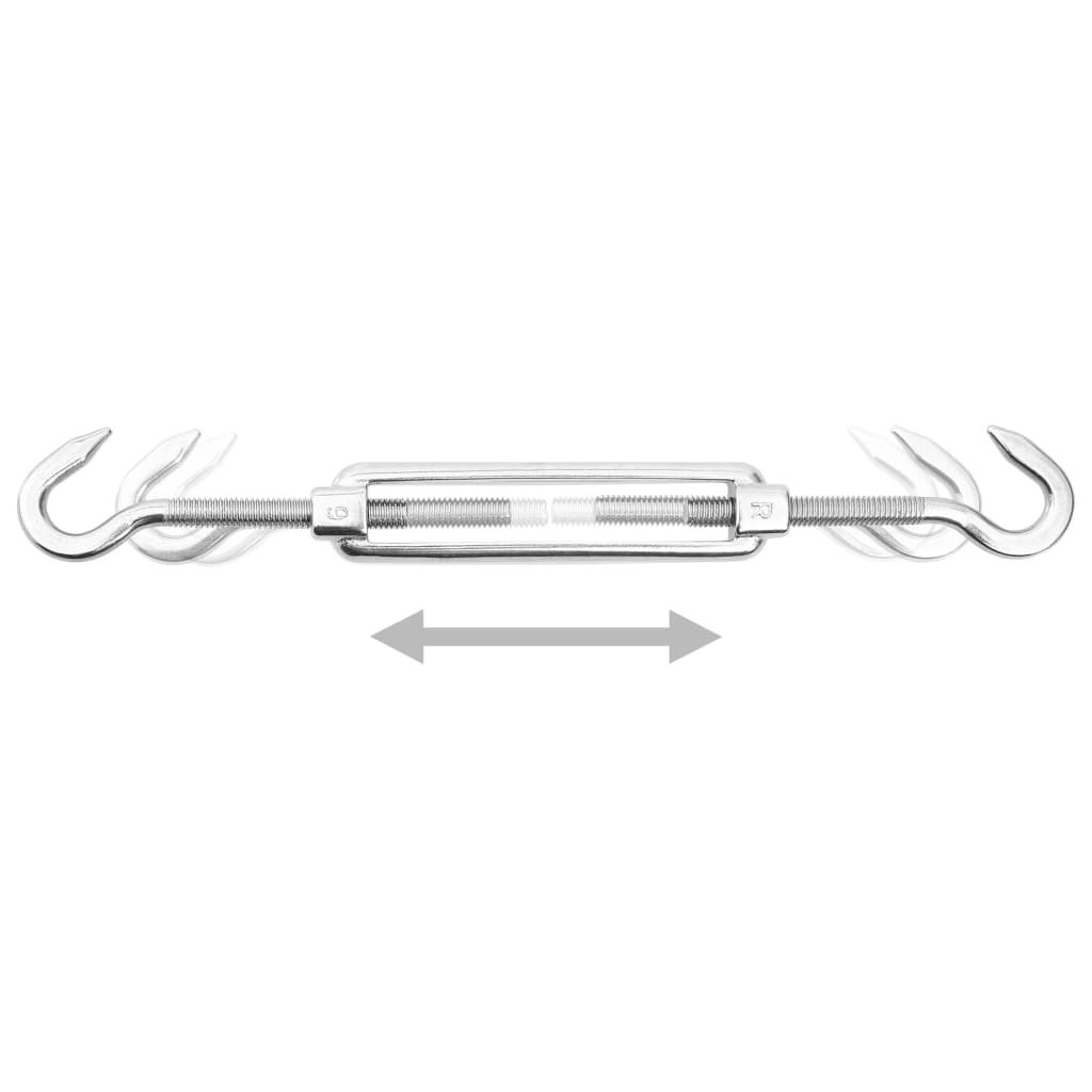 8720286082850_g_en_hd_1 vidaXL 9 Piece Sunshade Sail Accessory Set Stainless Steel - Image 2