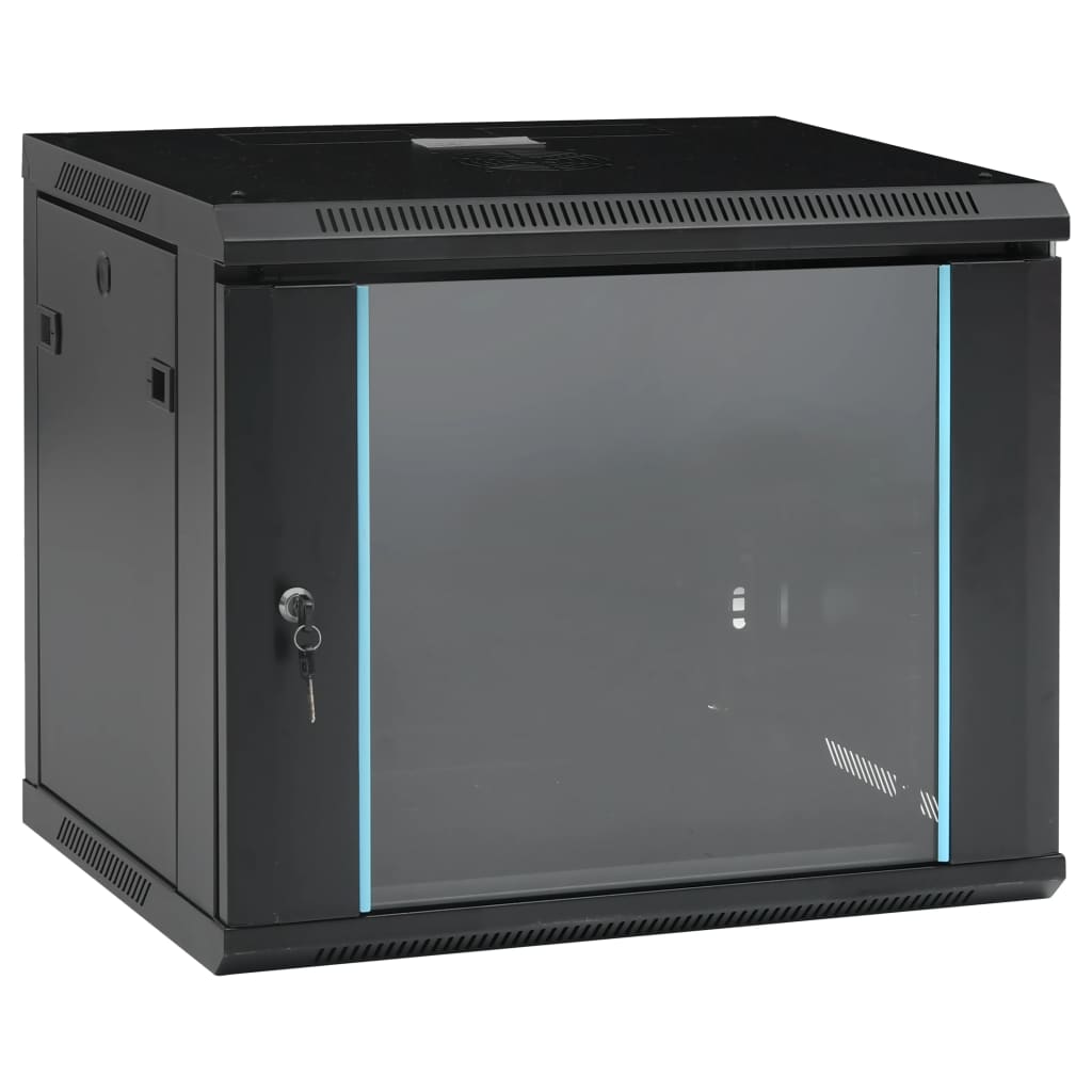 8720286082966_a_en_hd_1 vidaXL 9U Wall Mounted Network Cabinet 19" IP20 600x450x510 mm - Image 1