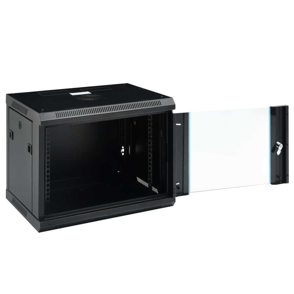 8720286082966_g_en_hd_1 vidaXL 9U Wall Mounted Network Cabinet 19" IP20 600x450x510 mm - Image 2