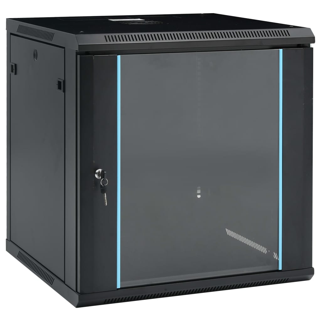 8720286082973_a_en_hd_1 vidaXL 12U Wall Mounted Network Cabinet 19" IP20 600x600x640 mm - Image 1