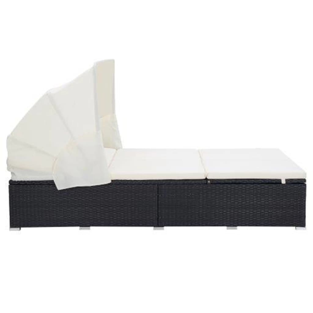 8720286083291_g_en_hd_2 vidaXL 2-Person Sunbed with Cushion Poly Rattan Black - Image 3