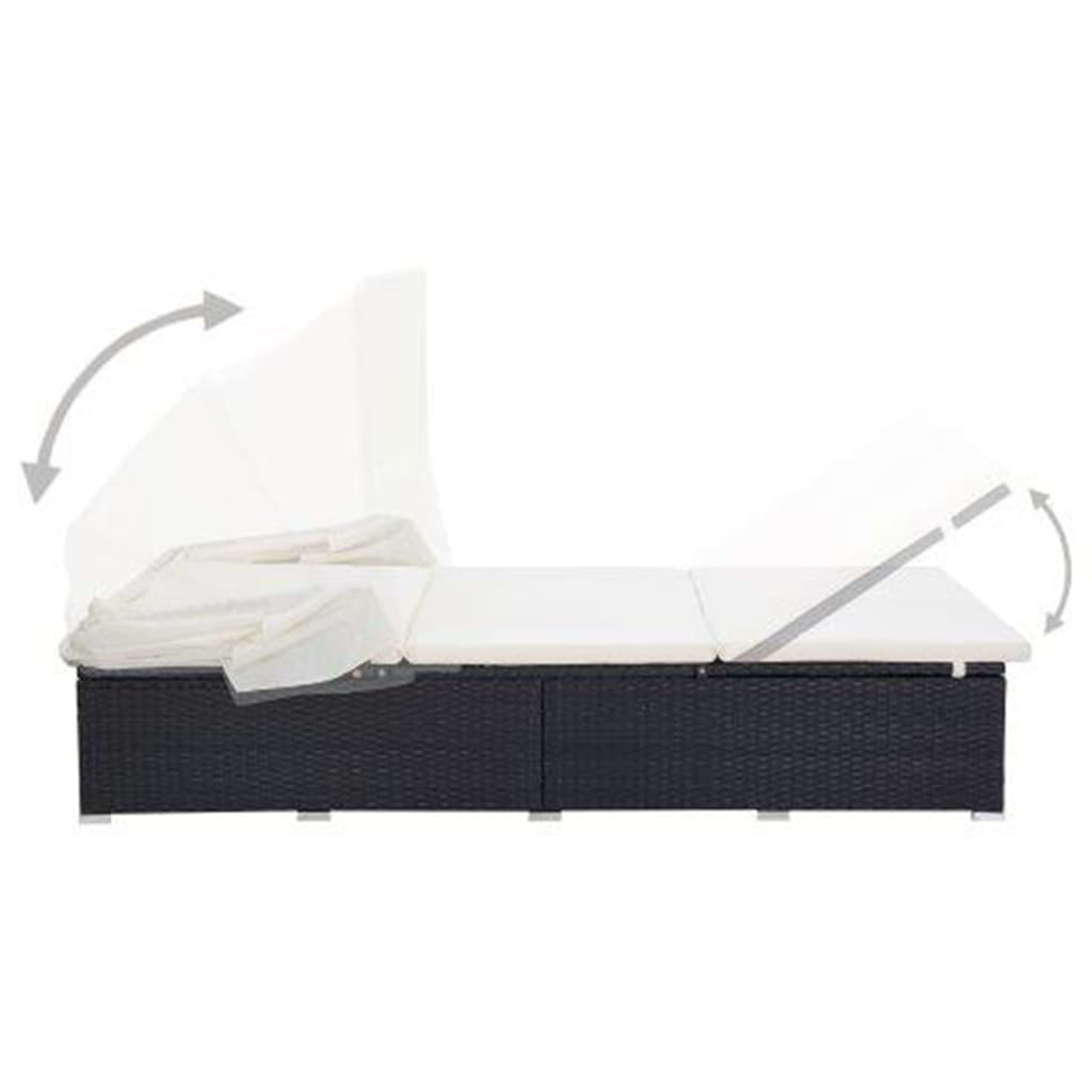 8720286083291_g_en_hd_3 vidaXL 2-Person Sunbed with Cushion Poly Rattan Black - Image 4